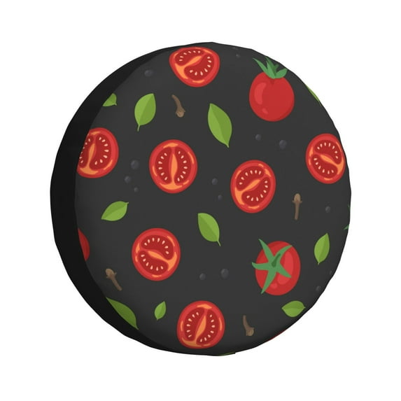 Kdxio Spare Tire Cover for RV Trailer, Waterproof Wheel Cover,Camper Spare Tire Cover Fit for Rv SUV Truck Travel Trailer 14 inch-Tomatoes1