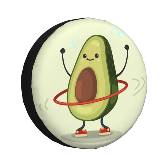 Kdxio Spare Tire Cover for RV Trailer, Waterproof Wheel Cover,Camper Spare Tire Cover Fit for Rv SUV Truck Travel Trailer 15 inch-Avocado1