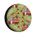 thumbnail image 1 of Kdxio Spare Tire Cover for RV Trailer, Waterproof Wheel Cover,Camper Spare Tire Cover Fit for Rv SUV Truck Travel Trailer 15 inch-Cartoon Fire Truck, 1 of 8