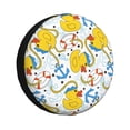 thumbnail image 1 of Kdxio Spare Tire Cover for RV Trailer, Waterproof Wheel Cover,Camper Spare Tire Cover Fit for Rv SUV Truck Travel Trailer 15 inch-Ducks and Anchors, 1 of 8