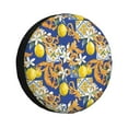 thumbnail image 1 of Kdxio Spare Tire Cover for RV Trailer, Waterproof Wheel Cover,Camper Spare Tire Cover Fit for Rv SUV Truck Travel Trailer 15 inch-Sicilian Style, 1 of 8