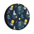thumbnail image 1 of Kdxio Spare Tire Cover for RV Trailer, Waterproof Wheel Cover,Camper Spare Tire Cover Fit for Rv SUV Truck Travel Trailer 15 inch-Space and Animals, 1 of 8