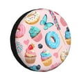 thumbnail image 1 of Kdxio Spare Tire Cover for RV Trailer, Waterproof Wheel Cover,Camper Spare Tire Cover Fit for Rv SUV Truck Travel Trailer 16 inch-Cupcakes and Donuts, 1 of 8