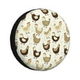 thumbnail image 1 of Kdxio Spare Tire Cover for RV Trailer, Waterproof Wheel Cover,Camper Spare Tire Cover Fit for Rv SUV Truck Travel Trailer 17 inch-Chicken Cartoon, 1 of 8