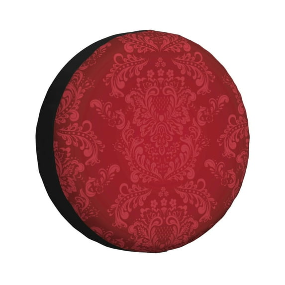 Kdxio Spare Tire Cover for RV Trailer, Waterproof Wheel Cover,Camper Spare Tire Cover Fit for Rv SUV Truck Travel Trailer 17 inch-Vintage Burgundy
