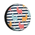 thumbnail image 1 of Kdxio Spare Tire Cover for RV Trailer, Waterproof Wheel Cover,Camper Spare Tire Cover Fit for Rv SUV Truck Travel Trailer -Colorful Llama, 1 of 8