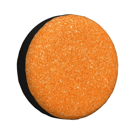 Kdxio Spare Tire Cover for RV Trailer, Waterproof Wheel Cover,Camper Spare Tire Cover Fit for Rv SUV Truck Travel Trailer -Orange Glitter2