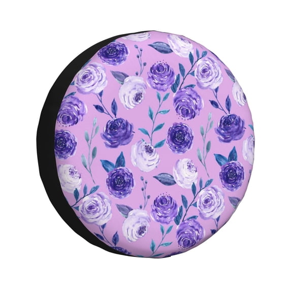 Kdxio Spare Tire Cover for RV Trailer, Waterproof Wheel Cover,Camper Spare Tire Cover Fit for Rv SUV Truck Travel Trailer -Violet