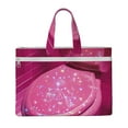 thumbnail image 1 of Kdxio Sparkling Pink Toilet File Tote Document Bag Business Briefcase Bag Document Organizer Tote Briefcase for Letter A4 Files Business Teacher Office Bag, 1 of 8
