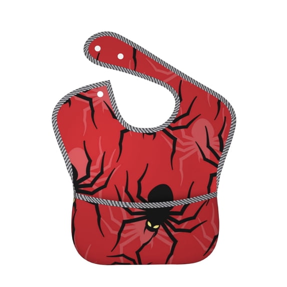 Kdxio Spider Bibs For Babies, Baby Bibs for Eating, Toddler Bibs, Waterproof Bibs, Feeding Bibs, for Toddlers, Boys, Girls