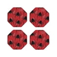 thumbnail image 1 of Kdxio Spider Funny Coasters,4 Pcs Leather Coasters,Housewarming Gifts,Protect Furniture from Water Marks Scratch and Damage, 1 of 6