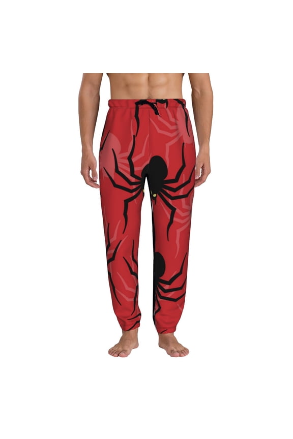 Spider Pattern Joggers,Sweatpants for Men with Pockets-XX-Large