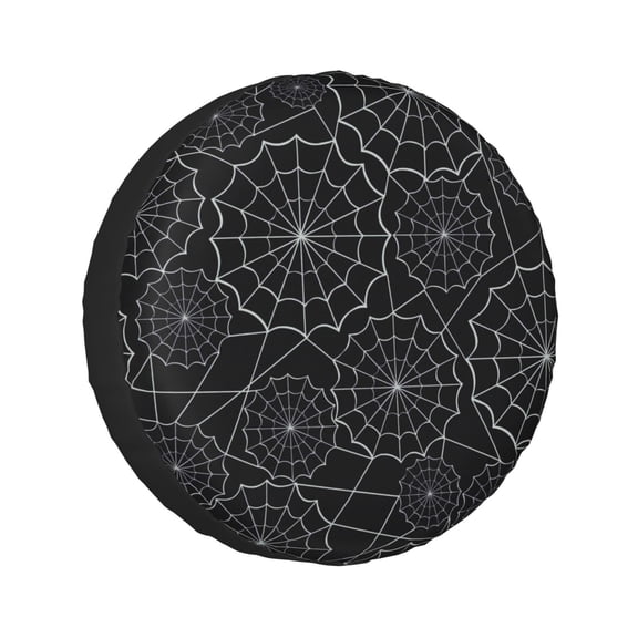 Kdxio Spider Web Black for Tire Cover Wheel Protectors Tyre Covers Weatherproof Wheel Covers Universal Fit for Trailer Rv SUV Truck Camper Travel Trailers 14 inch