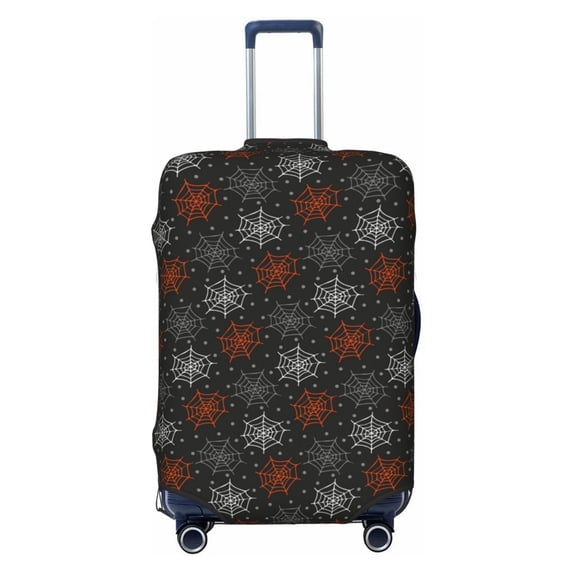 Kdxio Spider Web Pattern Luggage Cover for Travel,Elastic and Durable,Fits 18-32 Inch,Anti-Scratch Suitcase Protector-No luggage included
