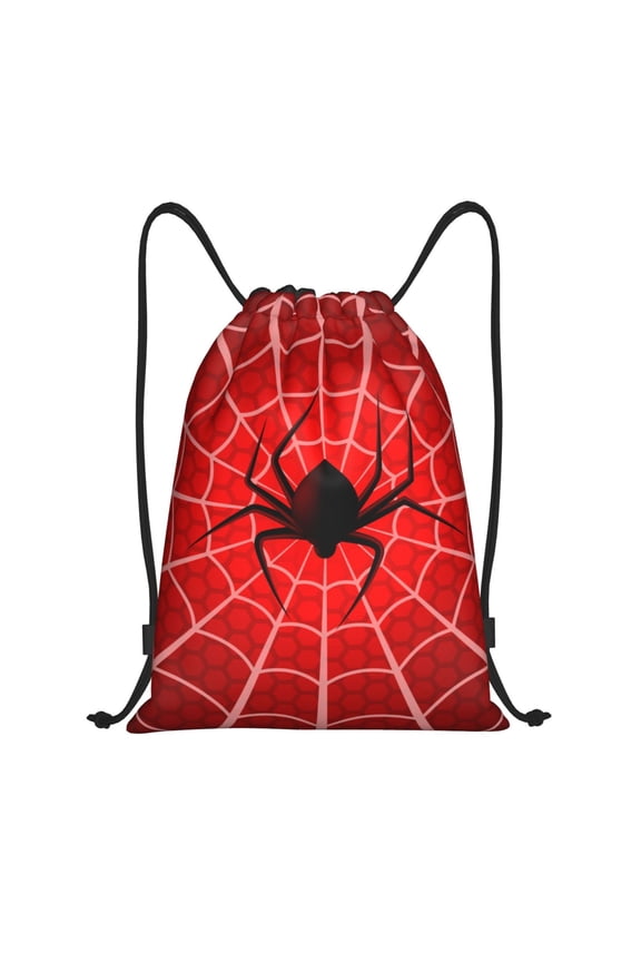 Spider Web1 Print Drawstring Backpack Bag,Waterproof Draw String Back Sack, Gym Drawstring Bags Swim Bag For Unisex