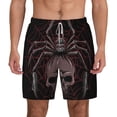 thumbnail image 1 of Kdxio Spider With Skull Print Men'S Swim Trunks With Compression Liner 7 Inch Inseam Quick Dry Swim Shorts, 1 of 7