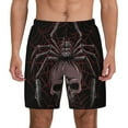 thumbnail image 1 of Kdxio Spider With Skull Print Men'S Swim Trunks With Compression Liner 7 Inch Inseam Quick Dry Swim Shorts, 1 of 7