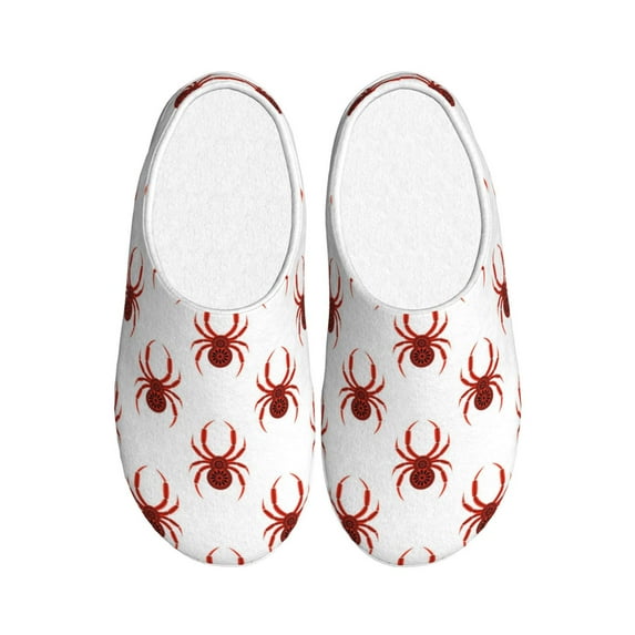 Kdxio Spiders Insects Women's Men's Slippers Plush Slip-On House Slipper for Winter Indoor Soft Cushion Non-slip Fluffy Slides Slippers-46/47