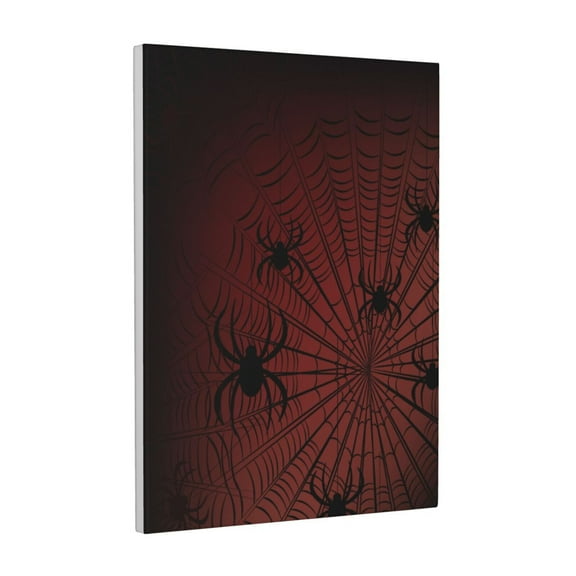 Kdxio Spiders On A Web Pattern Canvas Wall Art 12x16 Inches - Waterproof HD Print Solid Wood Frame for Living Room & Bathroom,Vertical