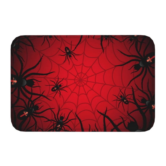 Kdxio Spiders On The Web And Space,16" x 24", Non-Slip Front Door Mats,Outdoor Welcome Mat Washable