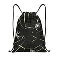 thumbnail image 1 of Kdxio Spiders On The Web Print Drawstring Backpack Bag,Waterproof Draw String Back Sack, Gym Drawstring Bags Swim Bag For Unisex, 1 of 5