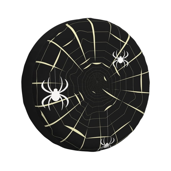 Kdxio Spiders On The Web for Tire Cover Wheel Protectors Tyre Covers Weatherproof Wheel Covers Universal Fit for Trailer Rv SUV Truck Camper Travel Trailers 16 inch