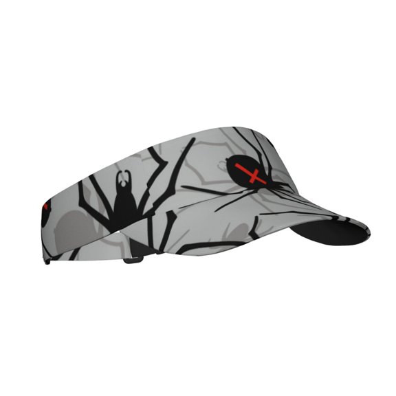 Kdxio Spiders Print Sun Visor Hat Golf Visor Adjustable Velcro Outdoor Sports Cap for Men Women