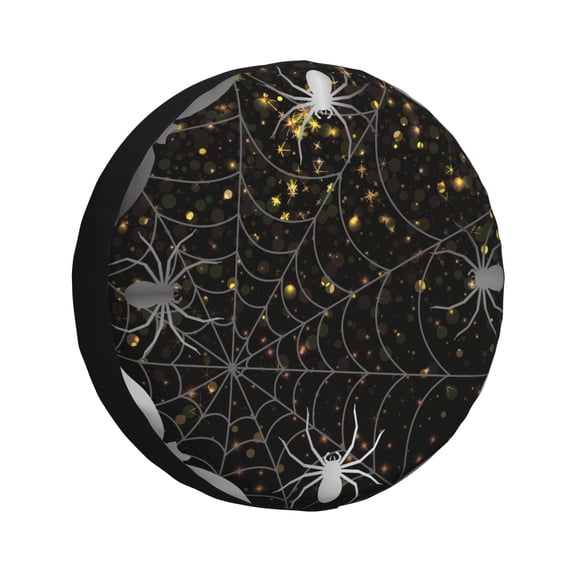 Kdxio Spiderweb Bats And A Spider for Tire Cover Wheel Protectors Tyre Covers Weatherproof Wheel Covers Universal Fit for Trailer Rv SUV Truck Camper Travel Trailers 16 inch