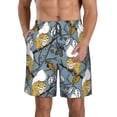 thumbnail image 1 of Kdxio Squirrel And Leaves Pattern Mens Casual Shorts - Drawstring Summer Beach Sports Shorts for Men, 1 of 9
