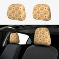 thumbnail image 1 of Kdxio Squirrel And Nuts Pattern Print 2 Piece Car Head Rest Covers Set Auto Front/Rear Seats Headrest Cover Universal Fit Most Cars,Sedan, SUV, 1 of 9