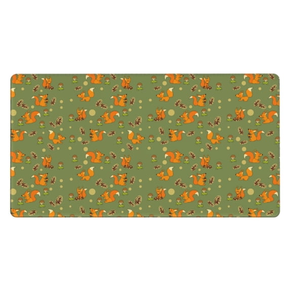Kdxio Squirrel And Nuts Print Large Gaming Mouse Pad,Non-Slip Base,Water Resist Keyboard Pad for Gamer,Office & Home,29.5 x 15.8 in