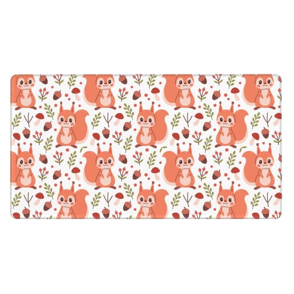 Kdxio Squirrel And Print Large Gaming Mouse Pad,Non-Slip Base,Water Resist Keyboard Pad for Gamer,Office & Home,29.5 x 15.8 in