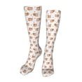 thumbnail image 1 of Kdxio Squirrel And Rose Funny Silky Novelty Funky Long Knee High Socks Soft 3D Print Cosplay Crazy Stockings for Men Women, 1 of 8