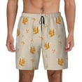thumbnail image 1 of Kdxio Squirrel Animal Print Men's Swim Trunks with Compression Liner 7 Inch Inseam Quick Dry Swim Shorts, 1 of 7