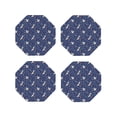 thumbnail image 1 of Kdxio Squirrel Flower Funny Coasters,4 Pcs Leather Coasters,Housewarming Gifts,Protect Furniture from Water Marks Scratch and Damage, 1 of 8