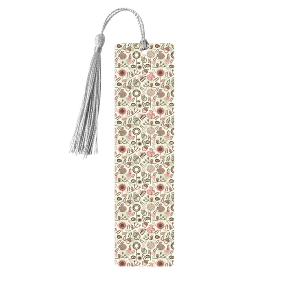 Kdxio Squirrel In The Forest Print Metal Tassel Bookmarks,Perfect Gift for Art Lovers and Bookworms Metal Bookmarks for Women