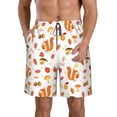 thumbnail image 1 of Kdxio Squirrel InThe Forest3 Pattern Mens Casual Shorts - Drawstring Summer Beach Sports Shorts for Men, 1 of 9
