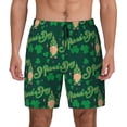 thumbnail image 1 of Kdxio St Patrick'S Day9 Print Men'S Swim Trunks With Compression Liner 7 Inch Inseam Quick Dry Swim Shorts, 1 of 7