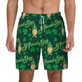 thumbnail image 1 of Kdxio St Patrick'S Day9 Print Men'S Swim Trunks With Compression Liner 7 Inch Inseam Quick Dry Swim Shorts, 1 of 7