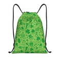 thumbnail image 1 of Kdxio St Patrick's Day Print Drawstring Backpack Bag,Waterproof Draw String Back Sack, Gym Drawstring Bags Swim Bag For Unisex, 1 of 9