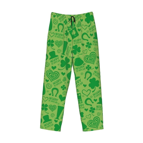 Kdxio St Patrick's Day Print Men's Sleep Pajama Pant Lounge Pants with Pockets