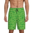 thumbnail image 1 of Kdxio St Patrick's Day Print Mens Sleep Shorts Bottoms Soft Comfy Pajama Wear Pants with Drawstring Pockets, 1 of 7