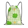 thumbnail image 1 of Kdxio St Patrick's Day11 Print Drawstring Backpack Bag,Waterproof Draw String Back Sack, Gym Drawstring Bags Swim Bag For Unisex, 1 of 9