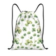 thumbnail image 1 of Kdxio St Patrick's Day3 Print Drawstring Backpack Bag,Waterproof Draw String Back Sack, Gym Drawstring Bags Swim Bag For Unisex, 1 of 9