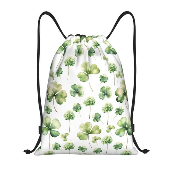 Kdxio St Patrick's Day3 Print Drawstring Backpack Bag,Waterproof Draw String Back Sack, Gym Drawstring Bags Swim Bag For Unisex