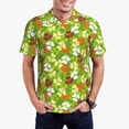 thumbnail image 1 of Kdxio St. Patrick's Day3 Print Men's Short Sleeve Polo Shirt,Midweight Men's Shirt, 1 of 6