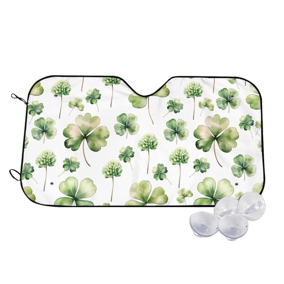 Kdxio St Patrick's Day3 Print Windshield Sun Shade,UV Rays and Sun Heat Protection,Sunshade for Car Windshield,Car Shade Front Windshield - Medium