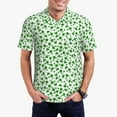 thumbnail image 1 of Kdxio St Patrick's Day4 Print Men's Short Sleeve Polo Shirt,Midweight Men's Shirt, 1 of 6