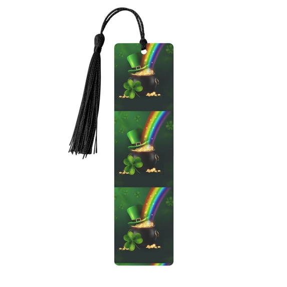 Kdxio St. Patrick's Day4 Print Metal Tassel Bookmarks,Perfect Gift for Art Lovers and Bookworms Metal Bookmarks for Women