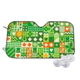 thumbnail image 1 of Kdxio St Patrick's Day6 Print Windshield Sun Shade,UV Rays and Sun Heat Protection,Sunshade for Car Windshield,Car Shade Front Windshield - Medium, 1 of 6